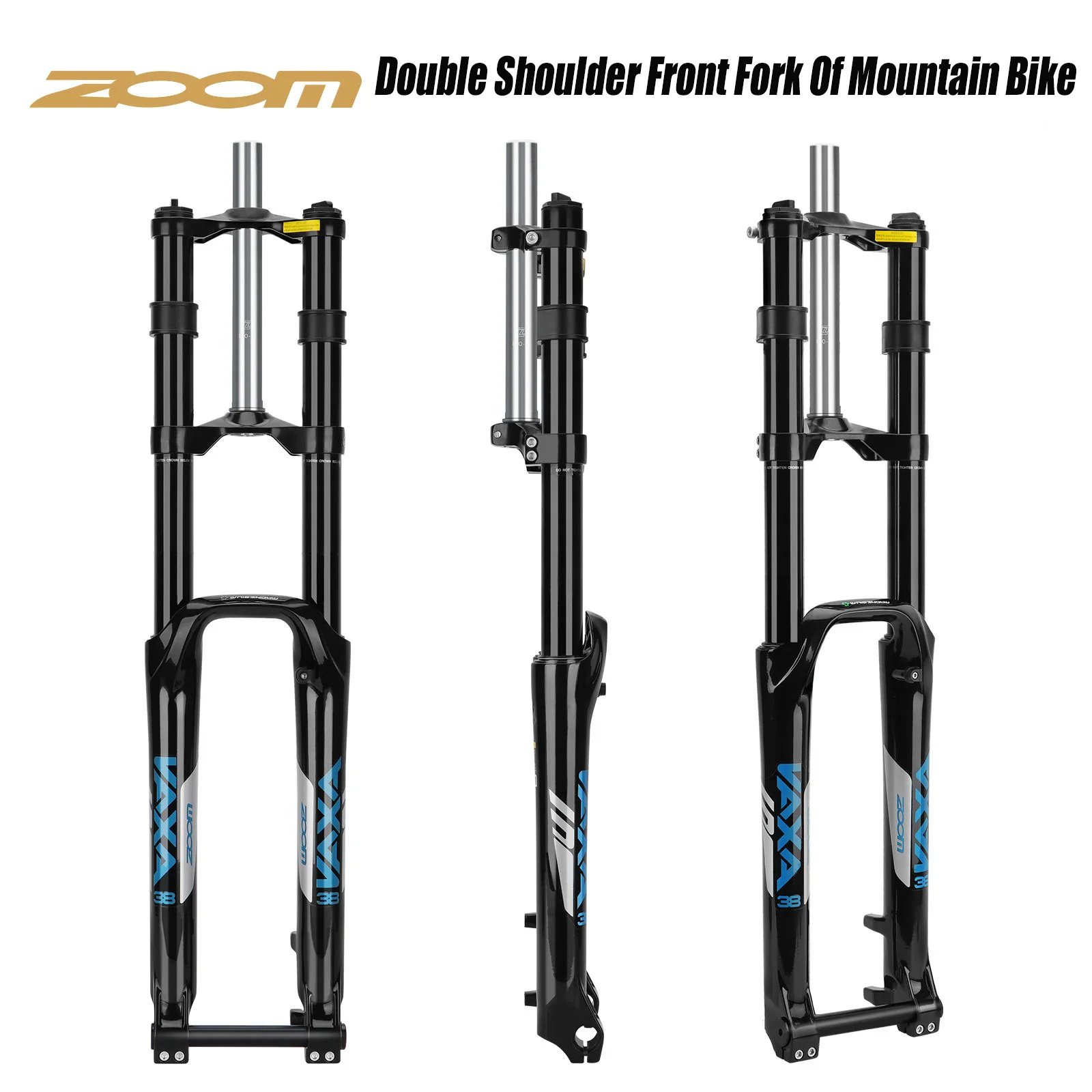 

ZOOM 680DH Dual Crown MTB Suspension Fork Aluminum Alloy Adjustable Downhill 26"/29" 175-190mm Travel 20 * 110mm