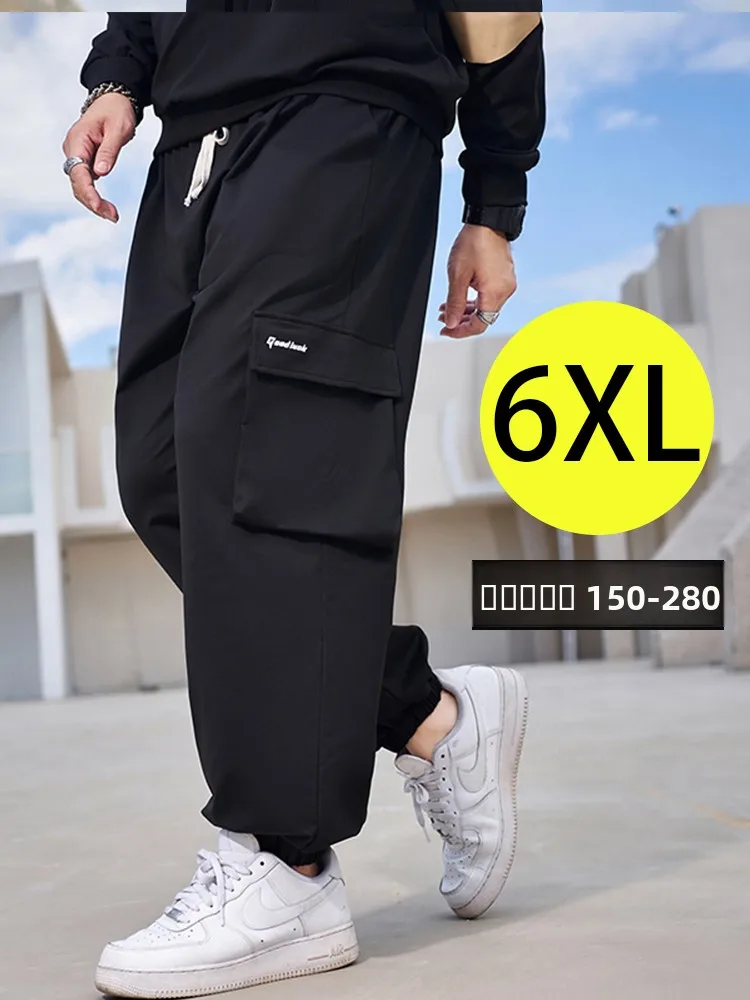 

Bla Men's Loose Sports Work Trousers Autumn Season Large Size Trendy Multi-ket Functional Pants Casual Comfortable Fit