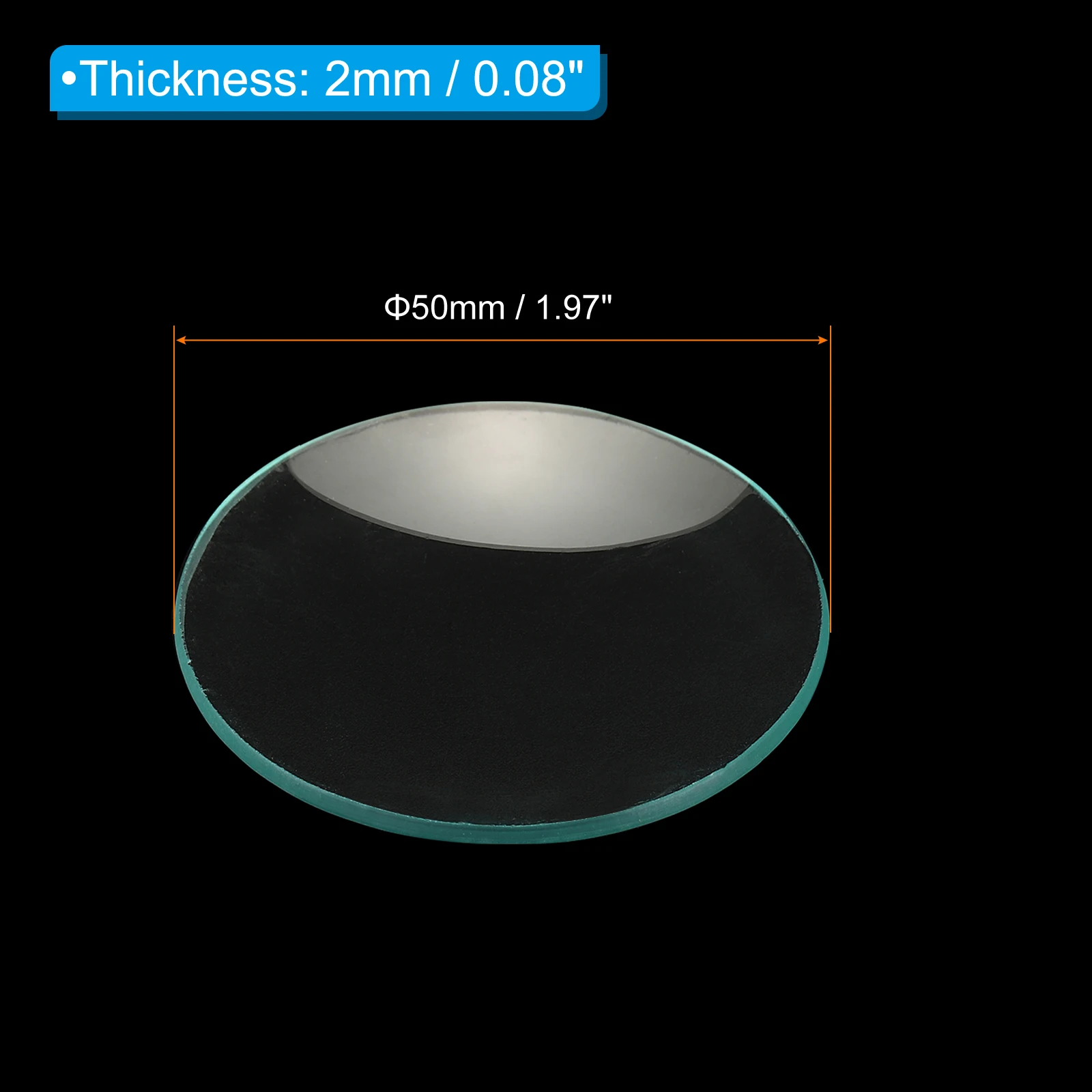 8/10/15 قطعة ساعة المختبر طبق زجاجي 50/60/70/80/90/100/120 مللي متر غطاء الكوب طبق التبخر حواف ناعمة قوس مشطب للمختبر #2