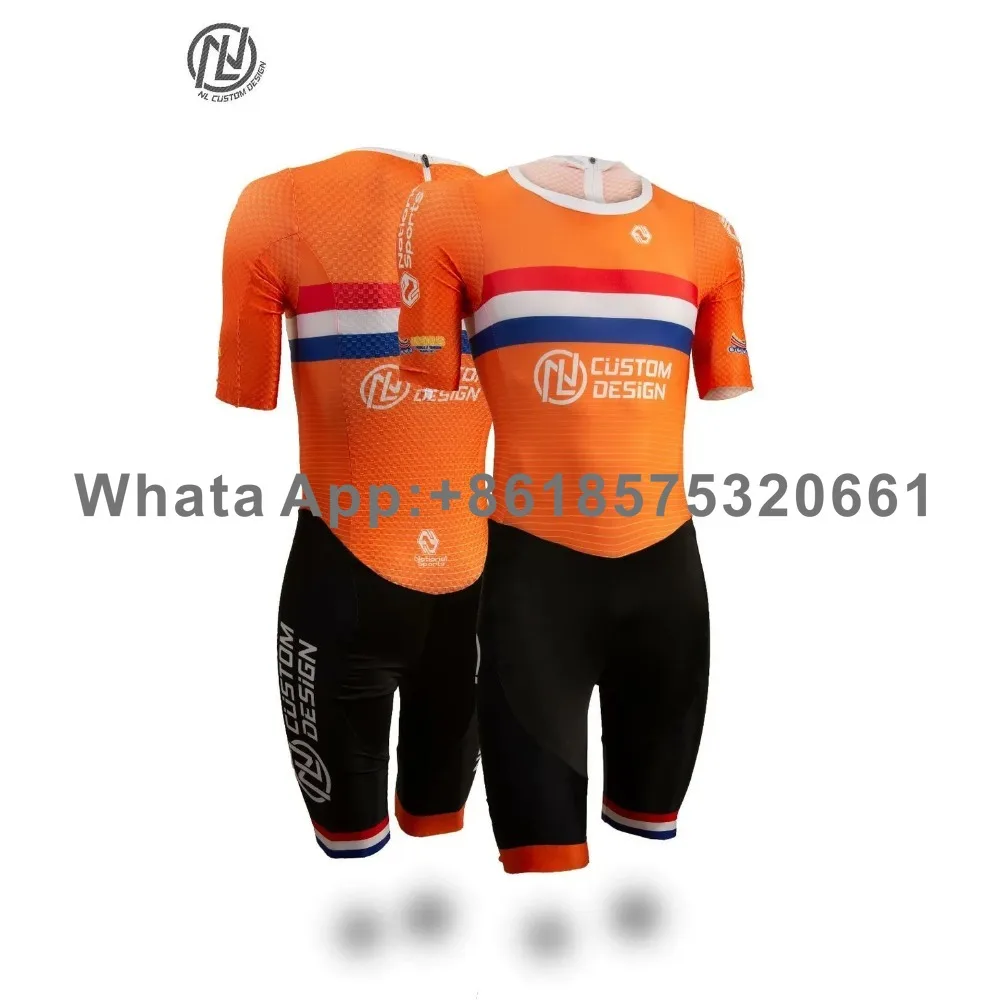 Men's Performance Inline Skates Racing Skinsuit Speed Skates Short Sleeve Quick Dry Breathable Skate Tights Swiming Ciclismo