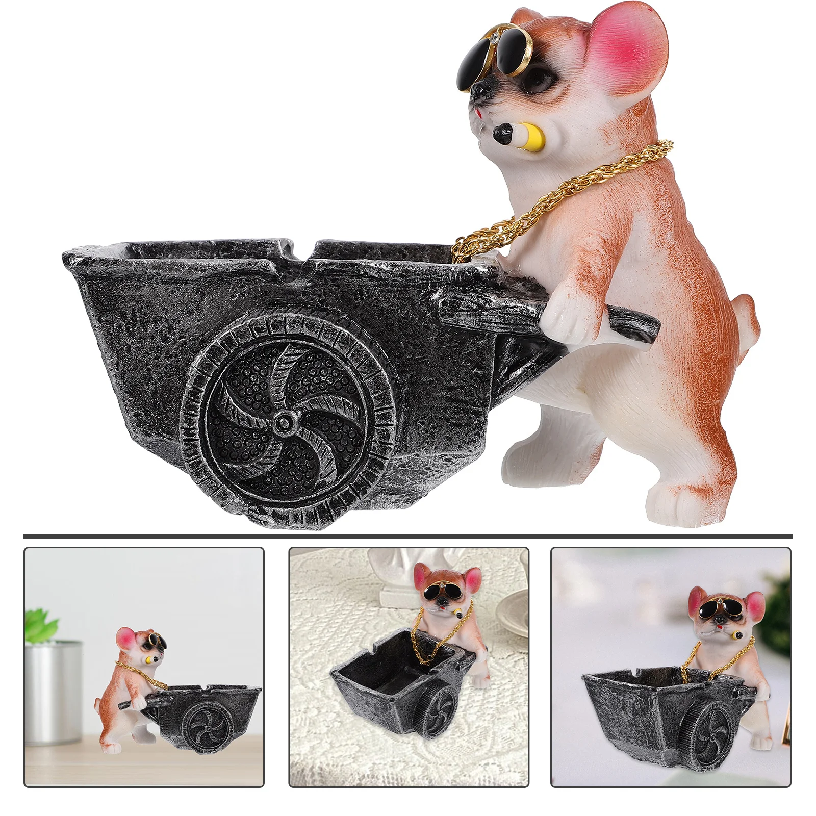 

Ashtray Car Interior Ornaments Decorative Aesthetic Dogs Theme Desktop Decoration Ashtrays