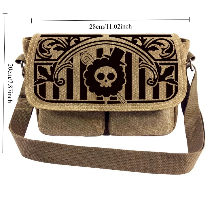 일본 애니메이션 원피스 루피 조로 잘 생긴 만화 무늬 숄더백 대각선 패키지 작은 선물