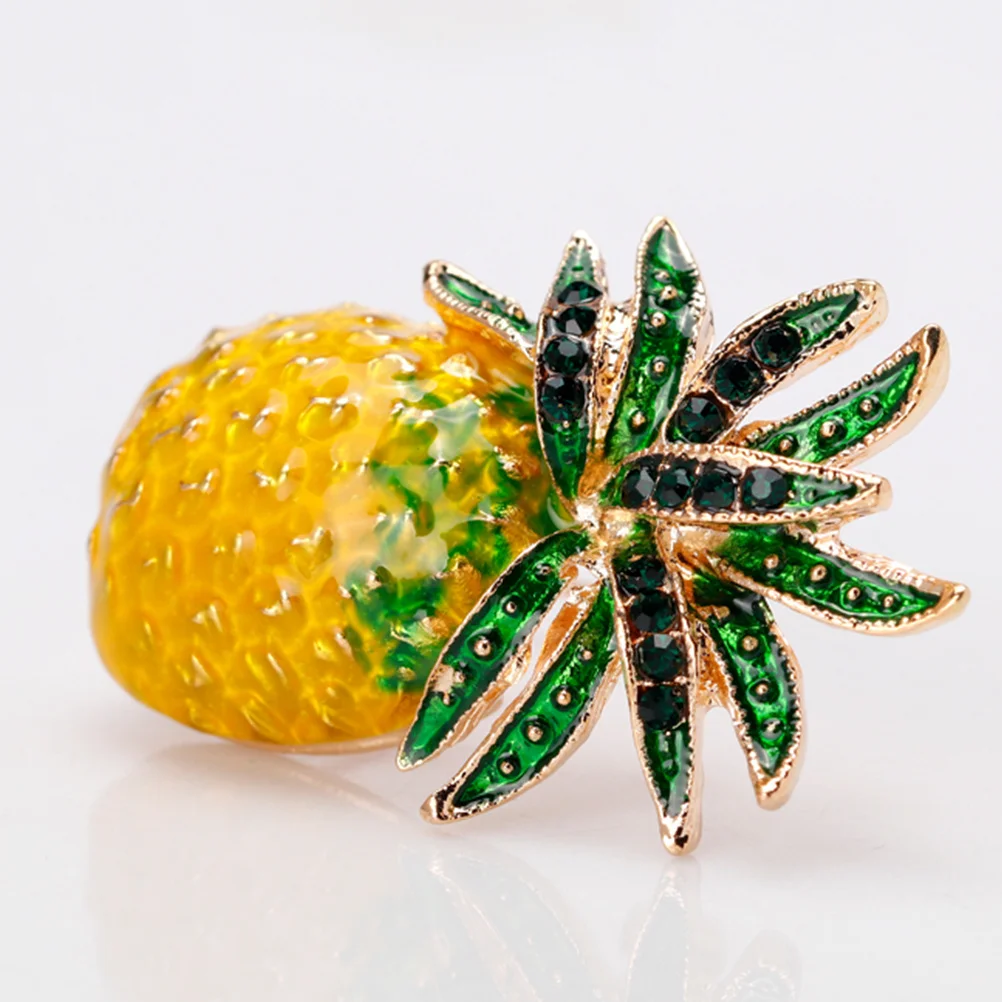 

2Pcs Alloy Pineapple Brooch Creative Decorative Breastpin Clothes Pin Fashion Gift for Women Girls Party Fashion Breastpin