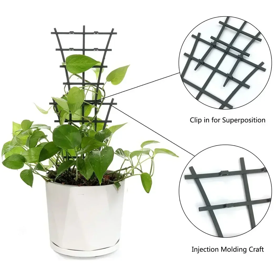 

Sale Hot New Plant Support Climbing Trellis Plant Ties 2pcs/set Flowers Tie Support Garden Plant Plastic Vegetables