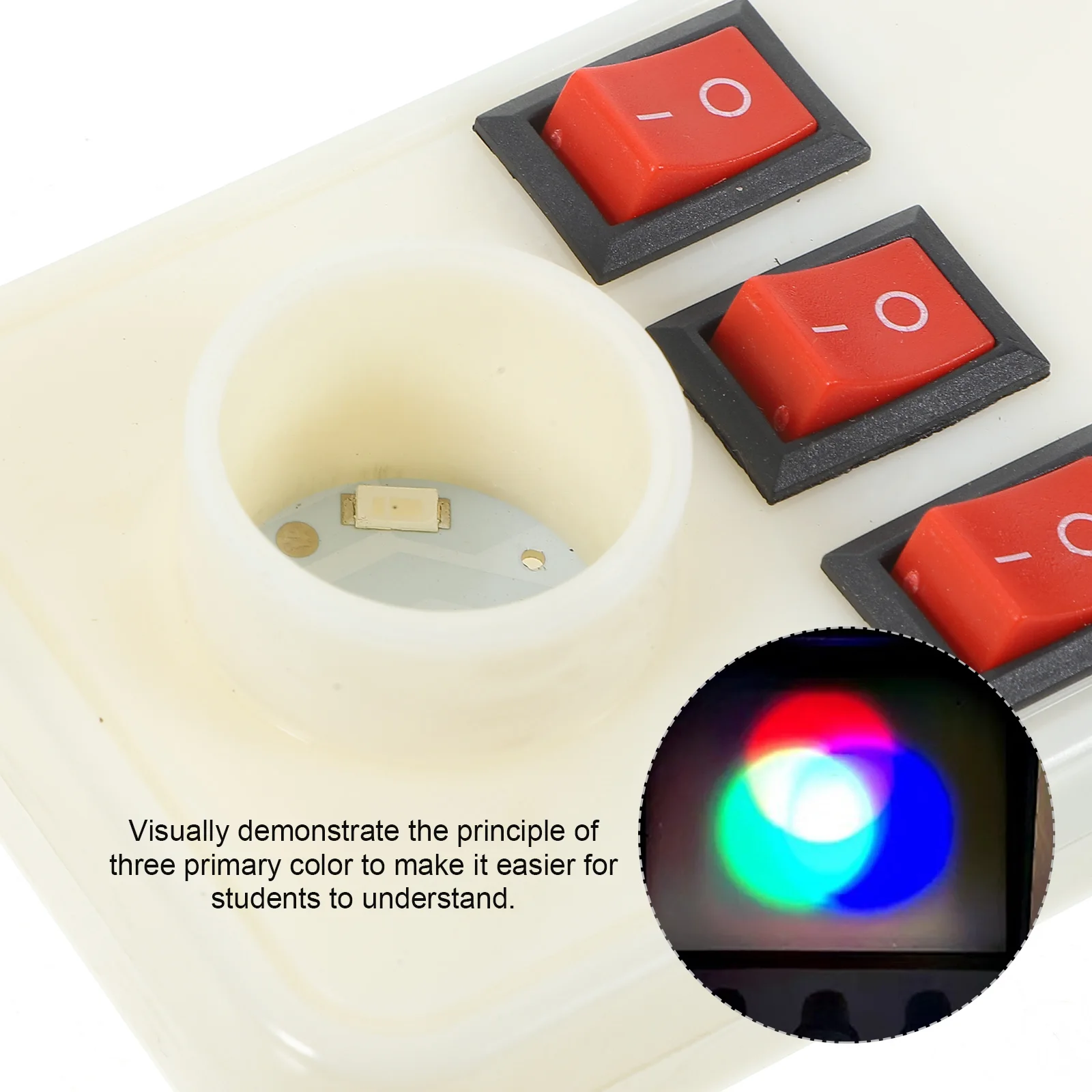 

1pc Optics Experiment Equipment Three Primary Color Light Sources Teaching Instruments Physics Tools Visual Demo Science Kits