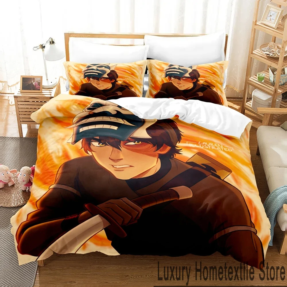 3D Print Zuko Cartoon Avatar Bedding Set Double Twin King Duvet Cover Comforter Pillowcase Boys Girls Adults Bedroom