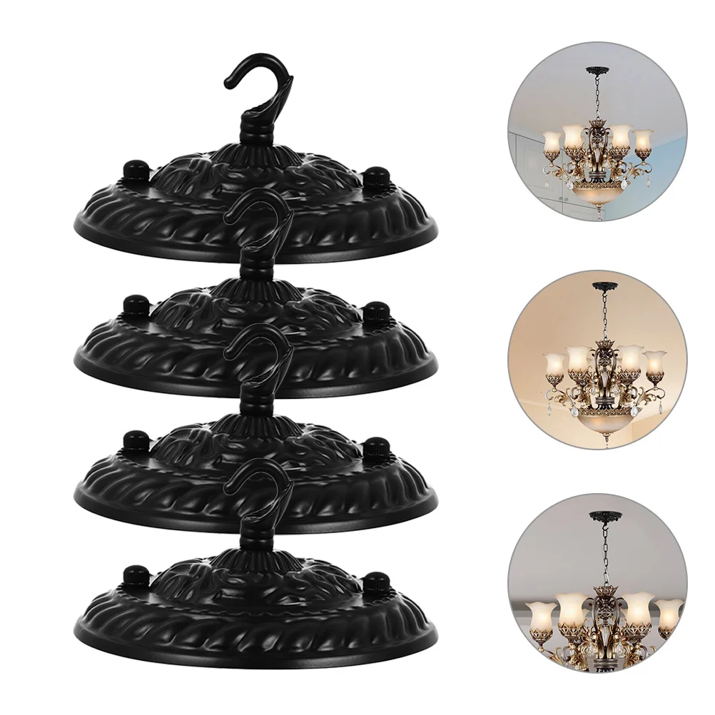 

Retro Chandelier Pendant Light Parts Vintage Canopy Decorative Ceiling with Hook Fixture Plate