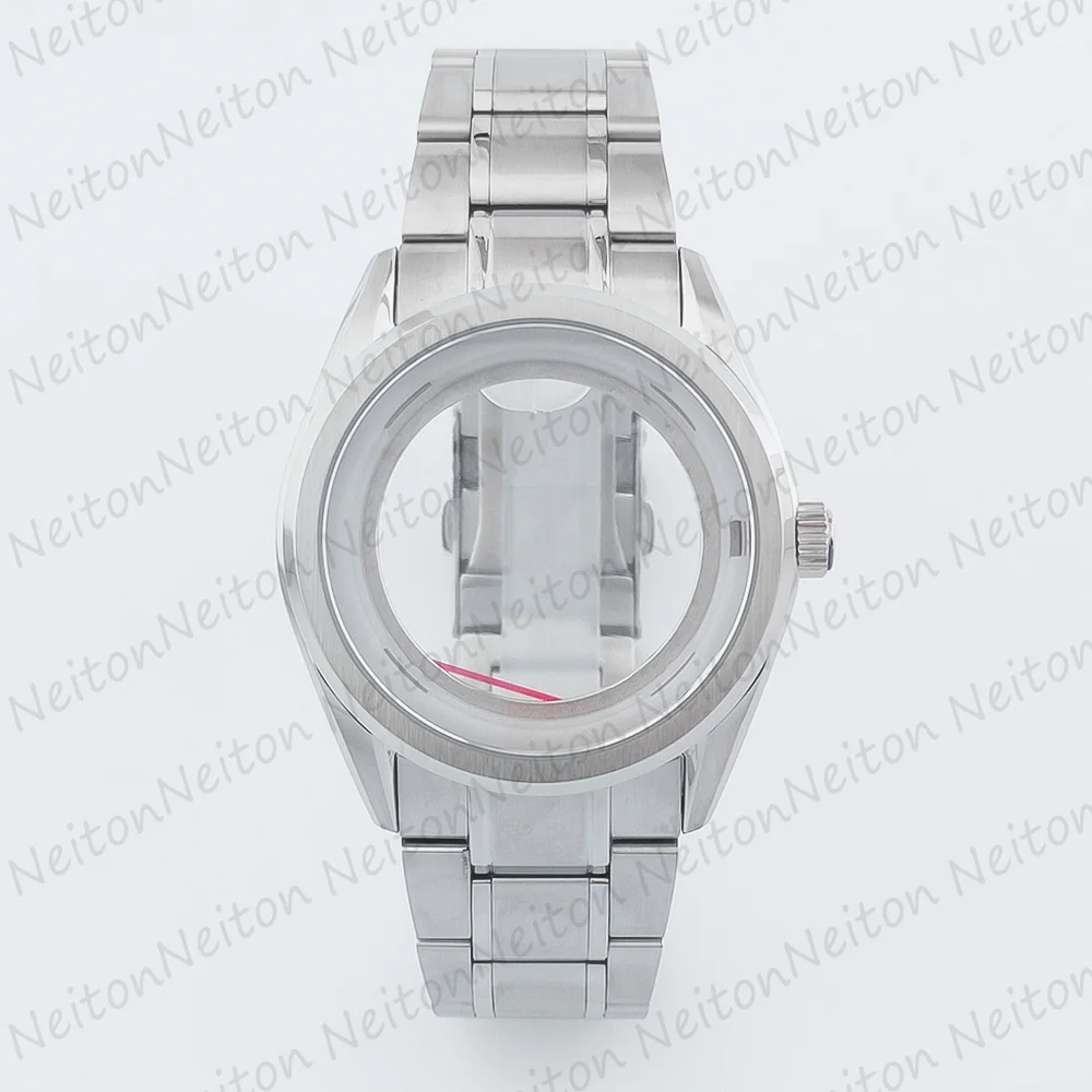 

Корпус для часов 40 мм для NH35 NH36, сапфировое стекло, цельная нержавеющая сталь, серебристый цвет, аксессуар для автоматических часов.