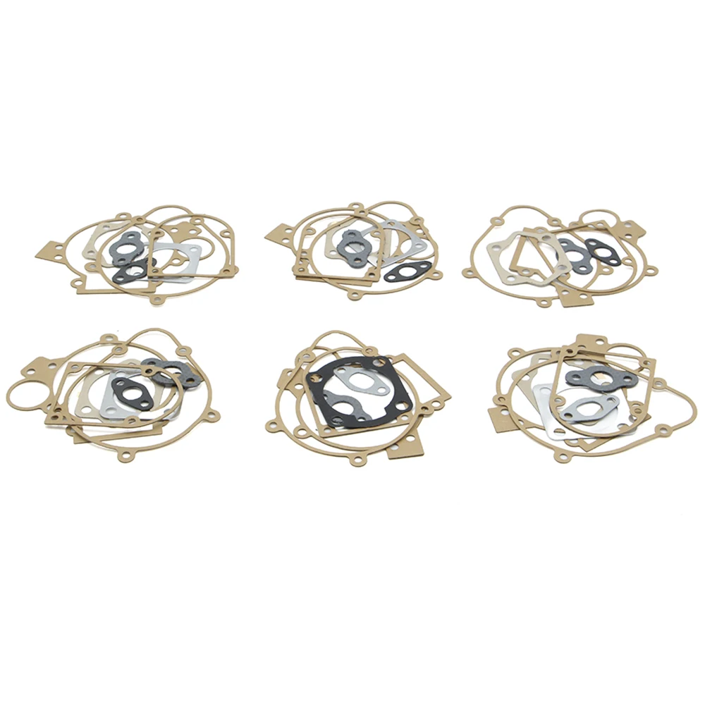 2-Stroke Engine Gasket Kit With 15 Pcs Clutch Pads For 49cc 50cc 60cc 66cc 80cc 100cc Motorized Bicycle Push Bike Replacement