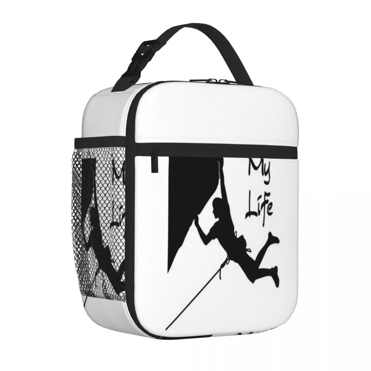 Hot Sale Lead Climbing Patchwork Snack Bag Corporate Lunch Carry Lunch Bag