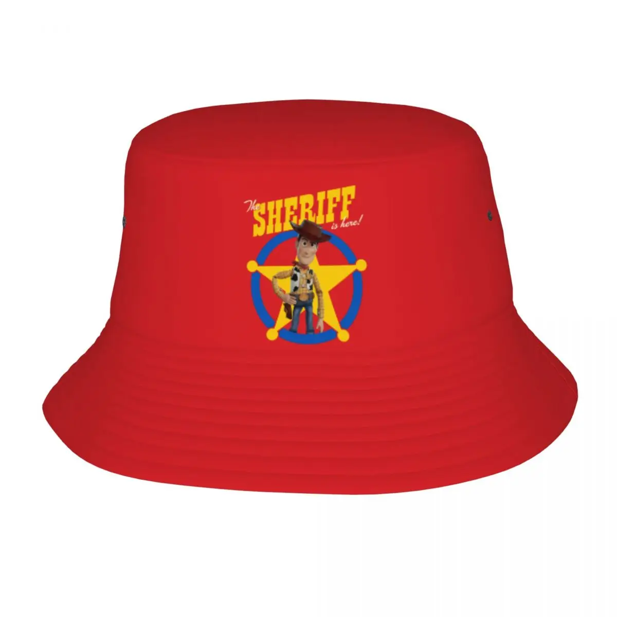 Beach Headwear Toy Story 4 Woody The Sheriff Is Here Accessories Bucket Hats Kawaii Unisex Sun Hat