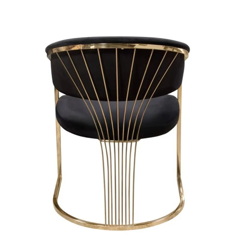 

Most popular Stylish Stainless Steel Dining Chair Home Office Hotel Modern Design Wedding Party Casual Kitchen Chair