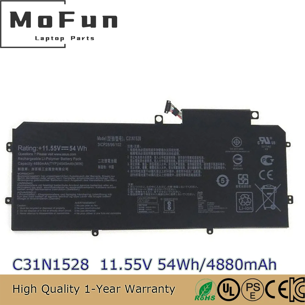 

Оригинальный новый аккумулятор для ноутбука C31N1528 11,55 В 54 Втч для Asus ZenBook Flip Q324CA UX360C UX360CA UX360CAK 0B200-00730200
