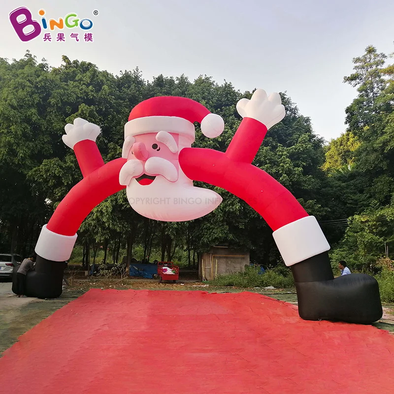 

Inflatable Christmas Outdoor Decorations Large 8-12 Meters Wide Inflatable Santa Claus Arch Christmas Cartoon