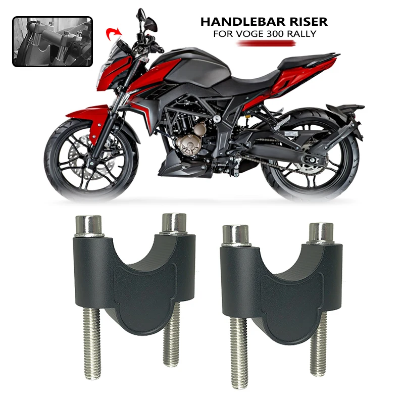 

Motorcycle Accessories Handlebar Riser Bar Mount Handle Clamp Rise Fit For VOGE 300 RALLY 300 GY RALLY300