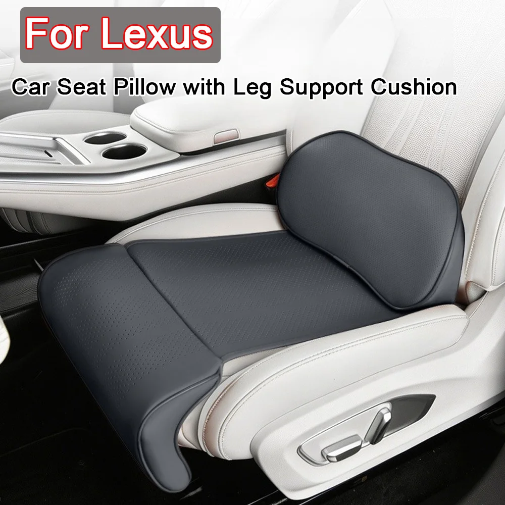 Car Seat Cushion with Leg Extended Pad Universal Lumbar Support Car Seat Pillow For Lexus ES RX LS IS NX CT LX IS250 IS200 CT200