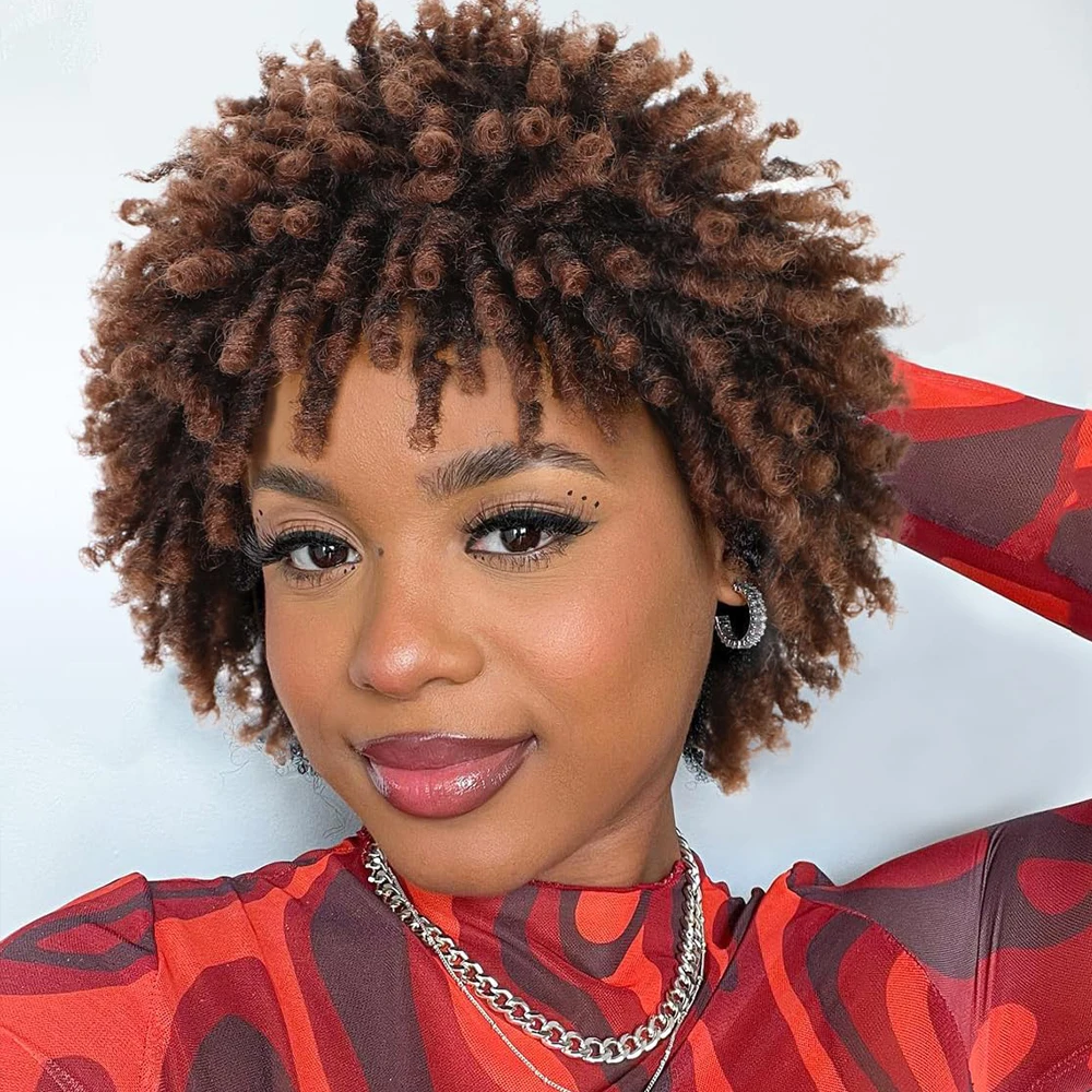 bellqueen-ショート-オンブレ-ブラウン-ドレッドロック-ウィッグ-合成ショート-アフト-ツイスト-編み込みウィッグ-女性用