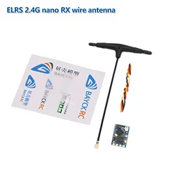 BAYCK ELRS 915MHz / 2.4GHz NANO ExpressLRS Receiver With T type Antenna Support Wifi Upgrade for RC FPV Traversing Drones Parts