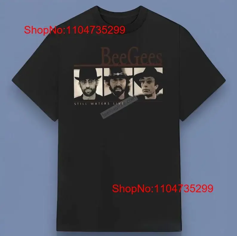 تي شيرت Retro Bee Gees Still Waters Live لمحبي جميع المقاسات S 4XL عتيق مغسول أنيق مريح برسومات ممتدة