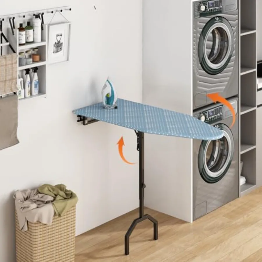 

GILLAS Ironing Board Wall and Door Mountable Ironing Board Small Full Size for Iron Rest and Clothes Tabletop Ironing Boards Ir