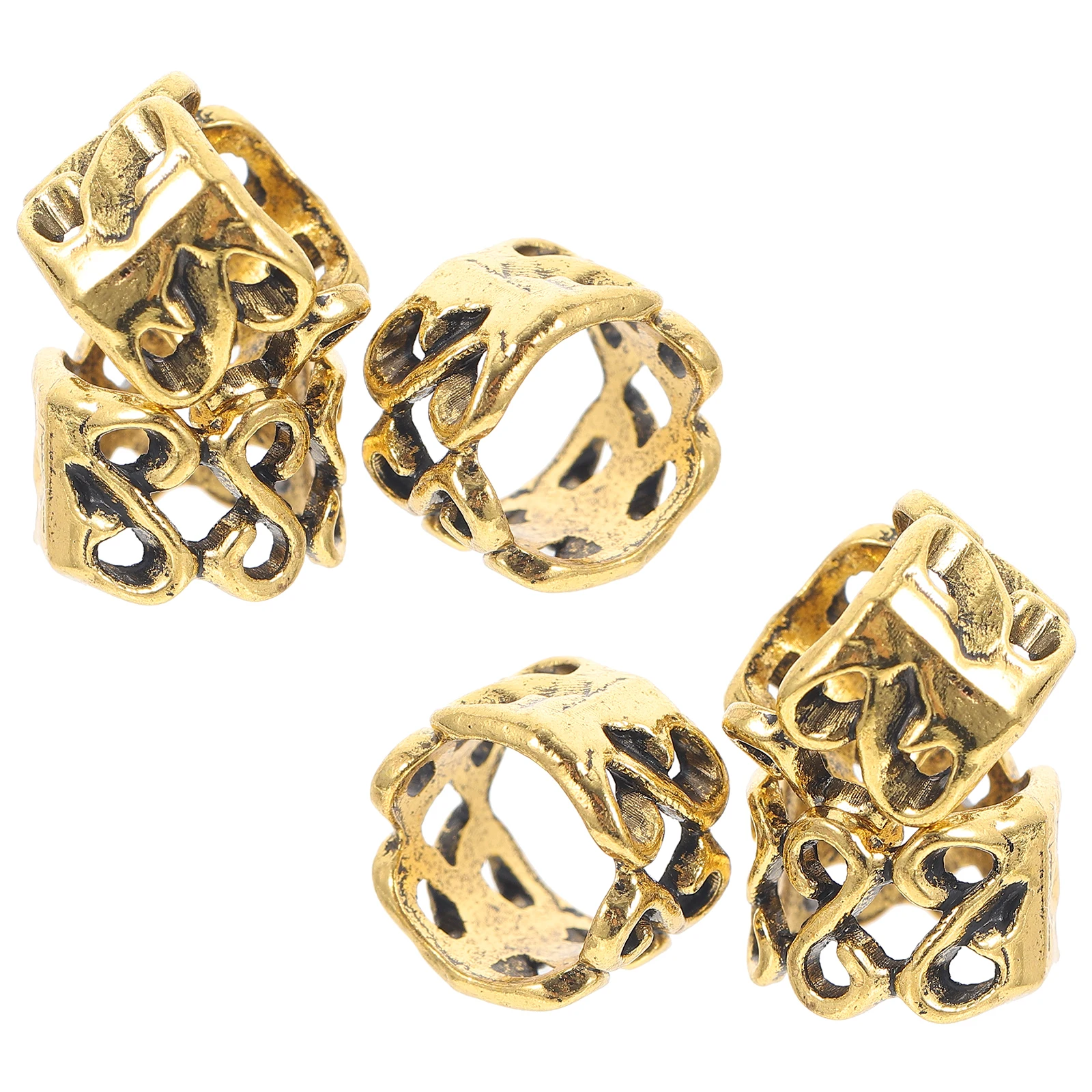 

20pcs 20 Retro Pins Metal Accessories Coil Dreadlock Dreadlock Beads Beads for Women Braids Decorations Vintage Style