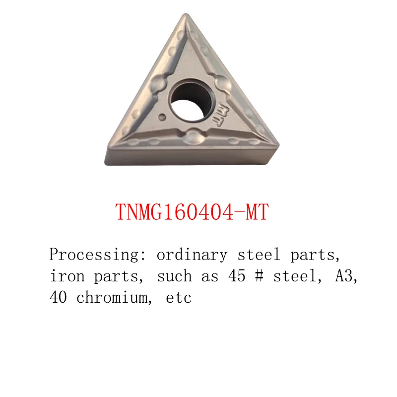 5PCS Cermet CNC Triangular Inner Hole Turning Tool Insert Fine Turning Inserts High Finish TNGG 160404-2G