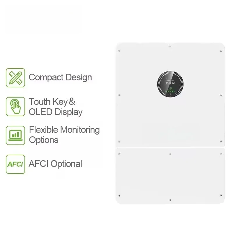 WIT 15-HU Hybrid Inverter 15KW Three Phase Solar Power System with 97.6% Efficiency 150V-850V Input for Home Use