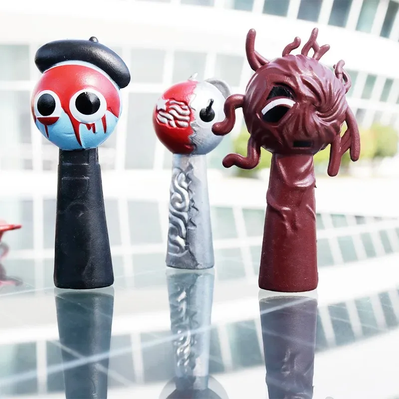 Hot Sales Hell Mode Sprunki Handgemaakte Pop Deppler Simon Jeven Muziekspel Creatieve Omliggende Bureau Decoratie 12 Stuks