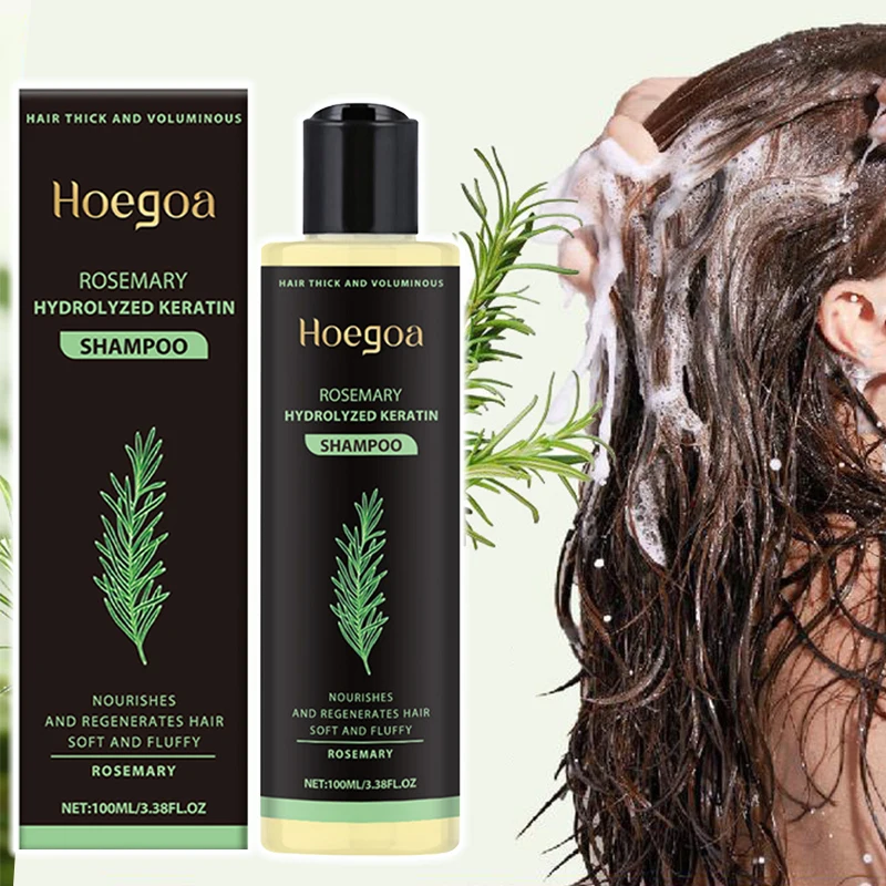 100ML Rosemary Hair Care Shampoo,Natural Herbal Volumizing Shampoo for Women Men,Moisturizing Repairing Hair Care Shampoo