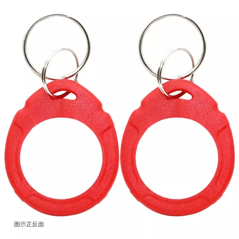 100 pièces 125 tiens z T5577 EM4305 Porte-clés Réinscriptible RFID Tag Copy Access Card ID Token Ring ClhbKeychain Document Aléatoire