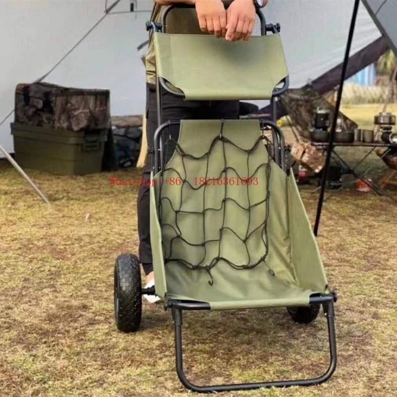 

Портативное складное кресло-тележка для дома и кемпинга, из алюминиевого сплава, с функцией раскладывания