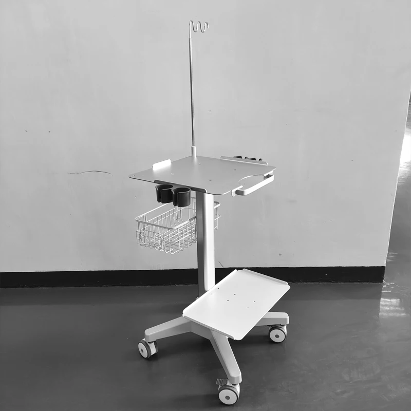 

Mobile Trolley Cart with Table Top for Ultrasound Machine Hospital Medical Scanner Instruments Furniturel