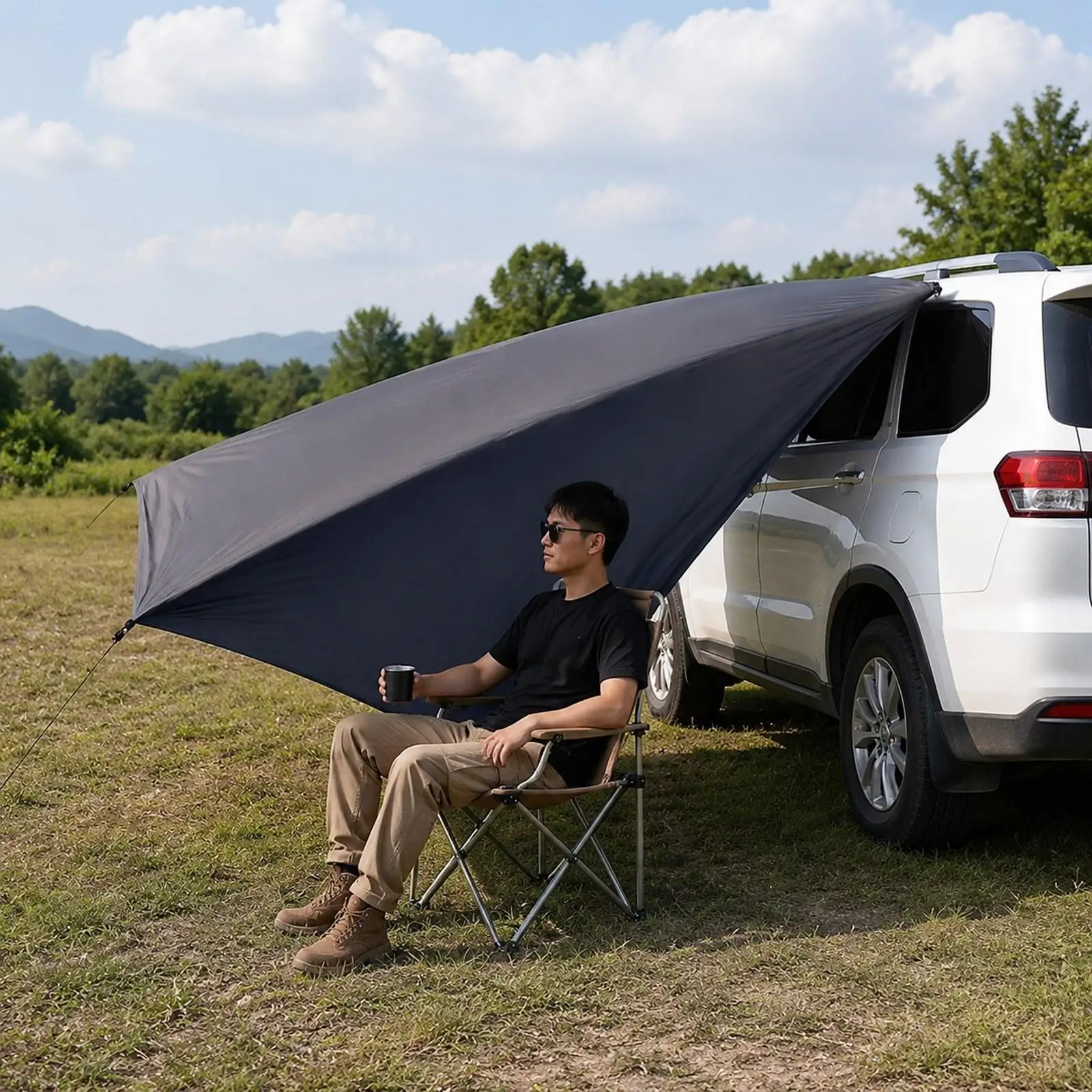 Multi-Fit Car Side Awning Tent 3