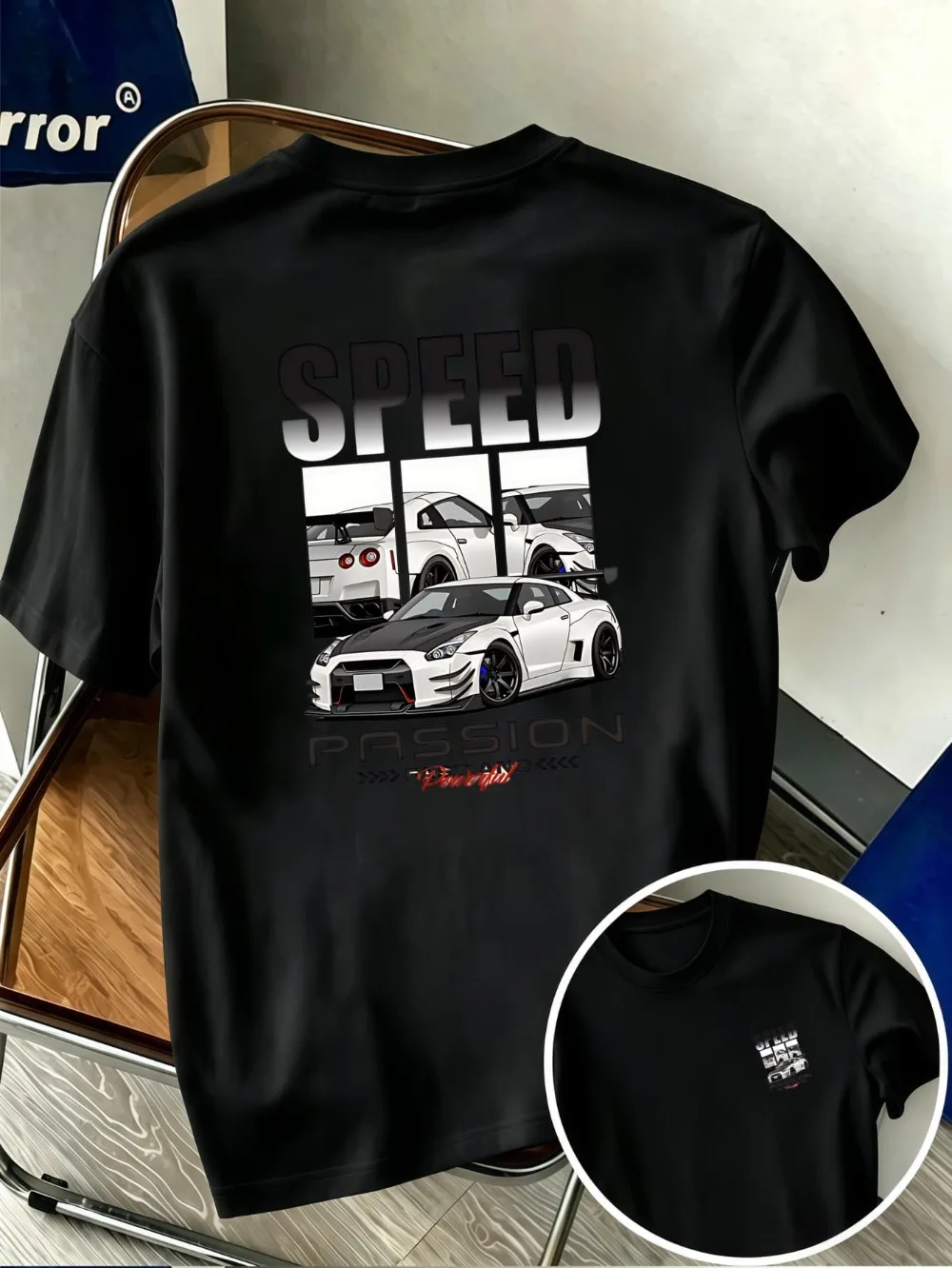 2026 New Men's Drift Racing Graphic T Shirt Japanese Streetwear Vintage Oversized Car Enthusiast Tee
