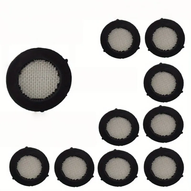 9Pcs 19mm Shower Head Rubber Washers with Filter Mesh, Anti-Leak Seals for Faucet & Shower Hose, Universal Bathroom Repair Kit