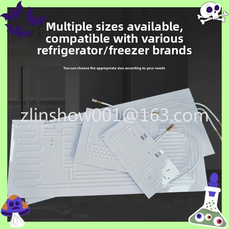 Freezer evaporation plate inflation display, fresh-keeping cabinet general aluminum plate refrigerator inflation tube