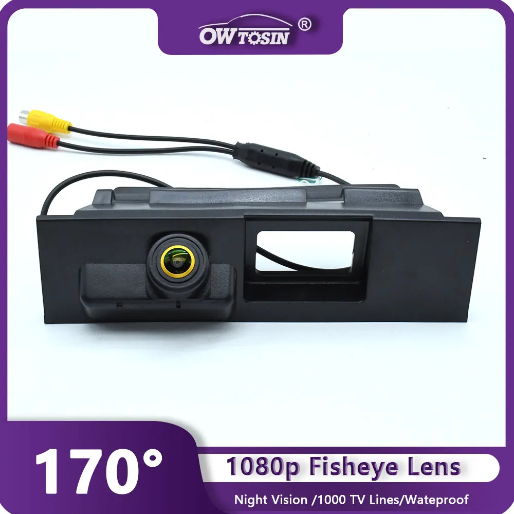 

AHD 1080P 170° Golden Lens Trunk handle Vehicle Rear View Car Camera For For Ford Mondeo MK3 MK4 MK5 2015 2016 Android Monitor