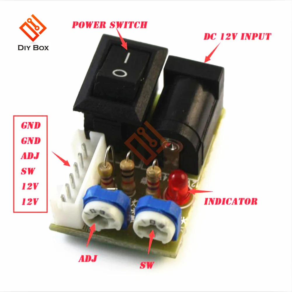 Mini CCFL Inverter Tester LCD TV Laptop Screen Repair Backlight Lamp Test 12V Toggle Switch Test LCD Inverter LCD Tube