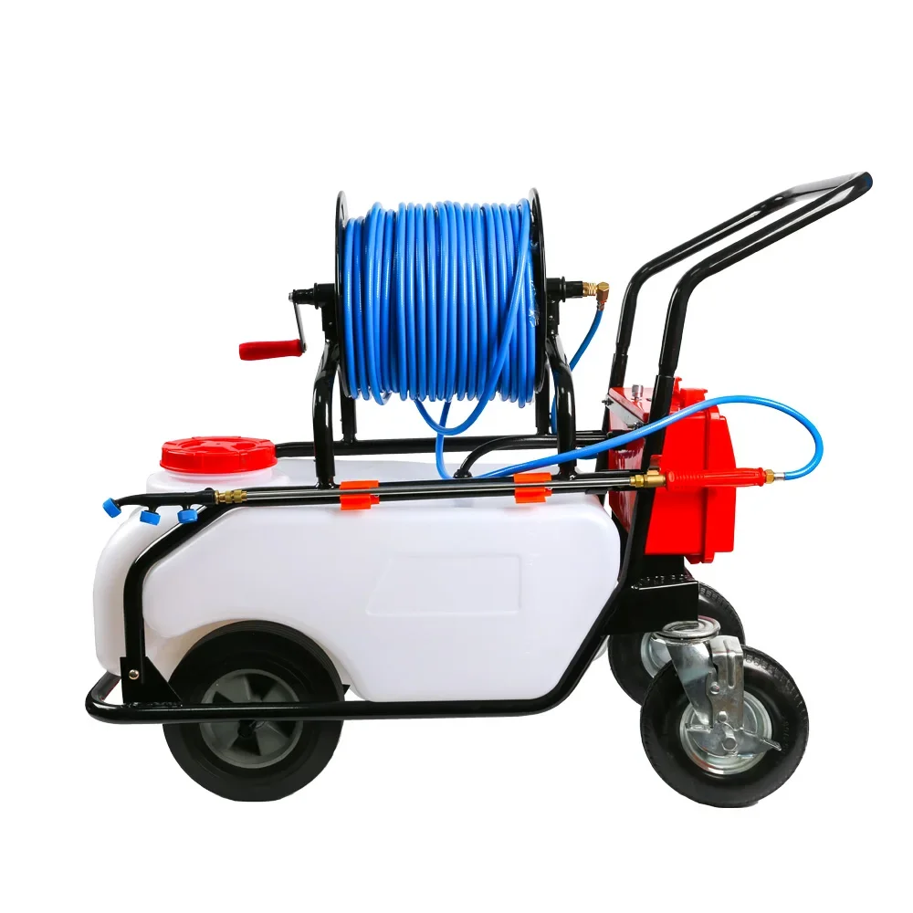 60 Liter Agriculture Electric Power Sprayer Garden Portable Trolley Battery Sprayer With Wheels