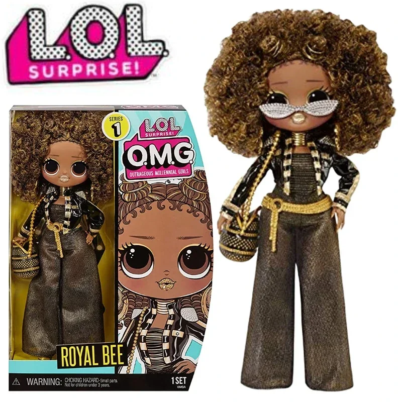 LOL Surprise Doll Big Sister OMG Royal Bee Cool and Stylish Hairdressing Doll Set Contains Toy Set Gifts for Girls