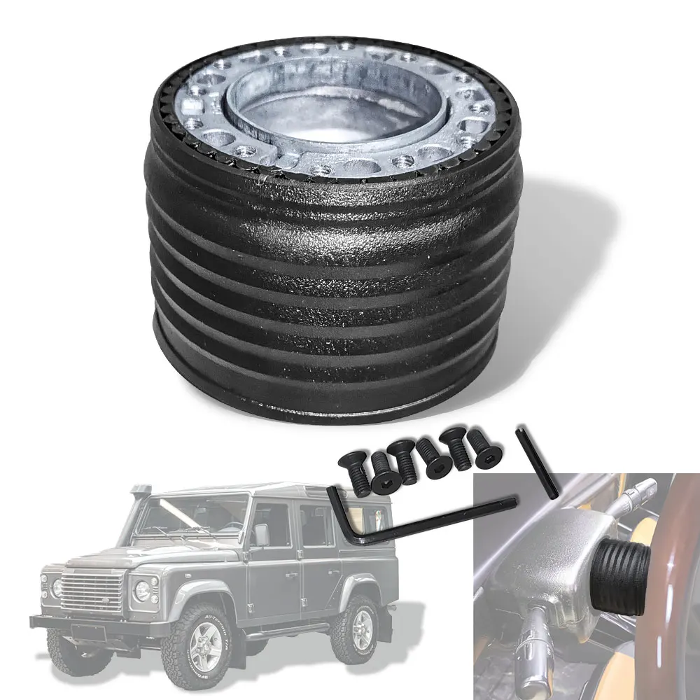 

LR36 Car Steering wheel Hubs Adapter Car Boss Kit Quick Release Adapter Aluminium 6 Bolt Hole For Land Rover Defender