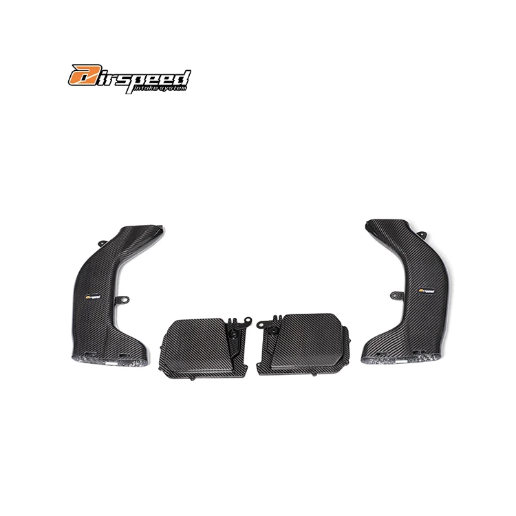 Airspeed Brand 100% Dry Carbon Fiber Cold Air Intake System Without the air Inlet for BENZ AMG C43 GLC43 W205