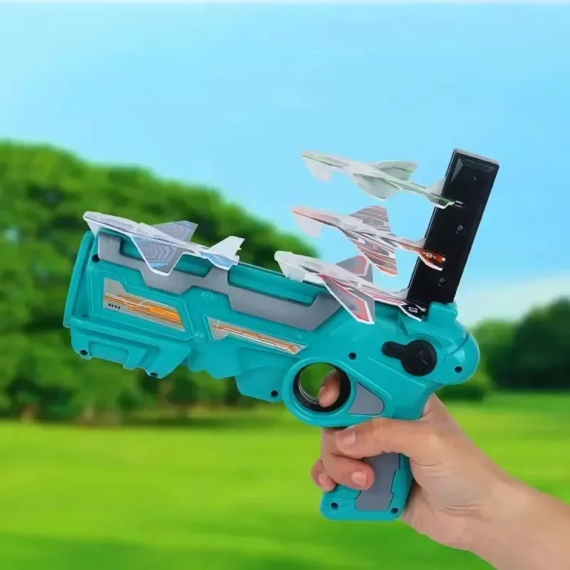 

Foam Aircraft Launcher Catapult Plane Toy Airplane Toys Kids Ejection Shooting Game Outdoor Sport Toys Glider Model