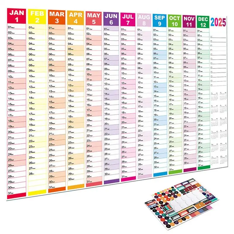 

Yearly Planner 2025 Square Wall Calendar Poster Family Calendar From January 2025 To December 2025 Schedule Planner Organizer