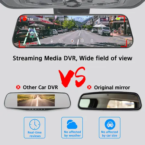 10 best sales rearview mirror dual channel recorder - №10