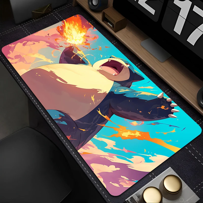 

Gaming Mouse Pad Computer High-Quality Mousepad Desk Mat P-Pokemon Snorlax PC Anime Carpet Keyboard Gamer Accessories Table Pad