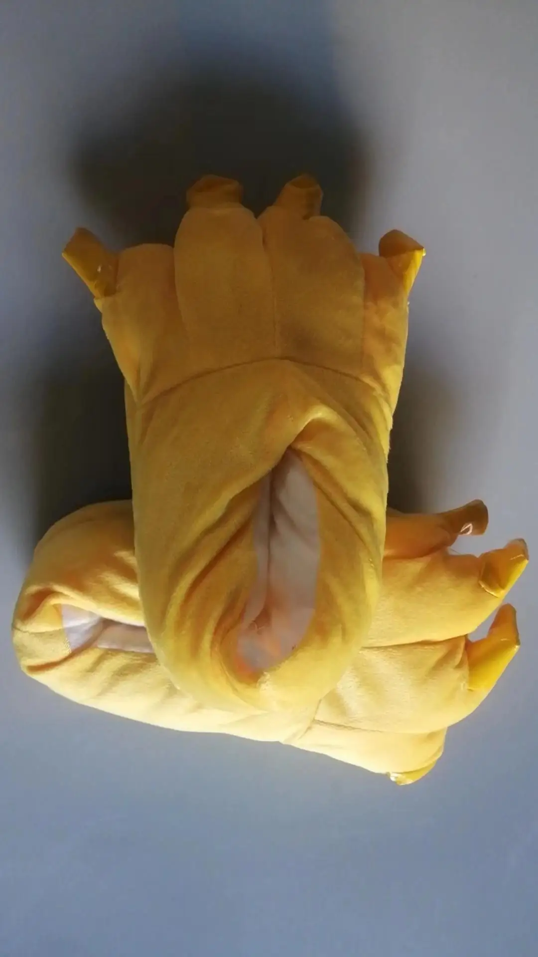 รองเท้าแตะใส่ในบ้านแบบนุ่ม อุ่น สำหรับฤดูหนาว ลายอุ้งเท้าสัตว์ ตลกๆ สำหรับผู้หญิงและผู้ชาย ลายคริสต์มาส ลายสัตว์ประหลาด ไดโนเสาร์  ขนปุย