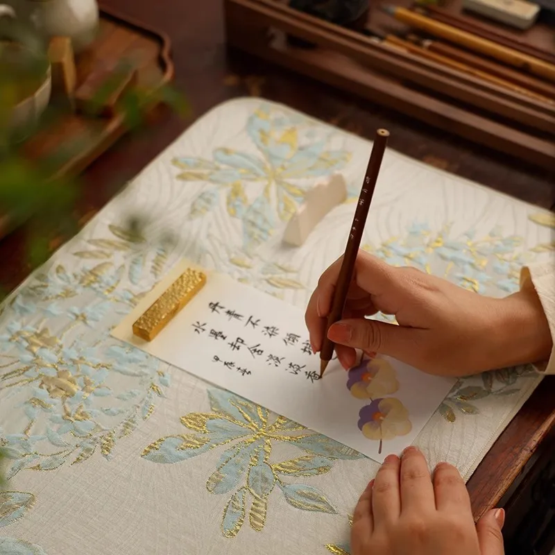 New Chinese Style Calligraphy Brush Pad Mat Felt Washable Desk Protector