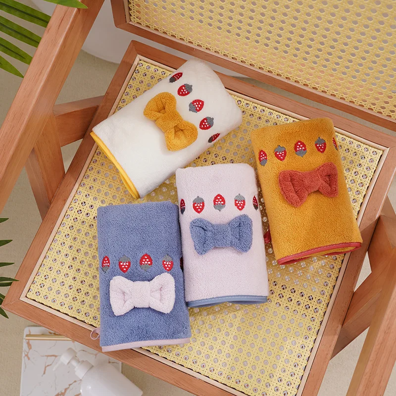 New Embroidery Absorbent Microfiber Towel Sets Soft Adults Face Hand Towels Bathroom Swimming Bath Towels