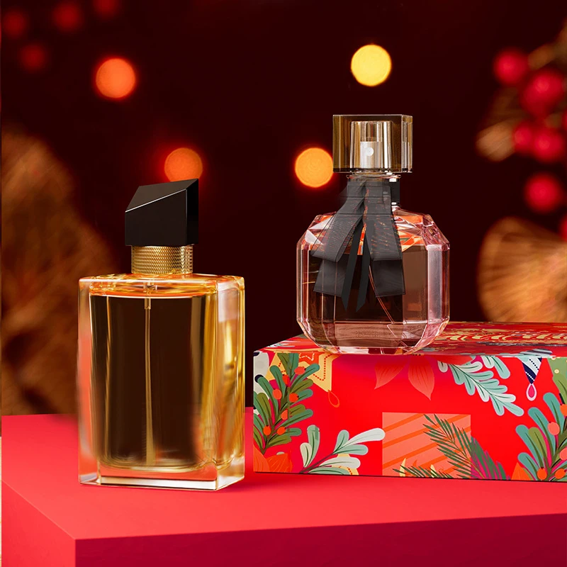 

Рождественский подарочный набор, 2*50 мл, цветочный аромат, стойкий аромат, феромонная вода, парфюмерная вода, высококачественный подарок, женский парфюмерный спрей